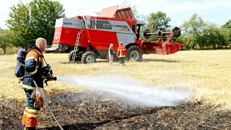 I det meget tørre klima er risikoen for markbrande voldsom stor. Arkivfoto: LLN Press.