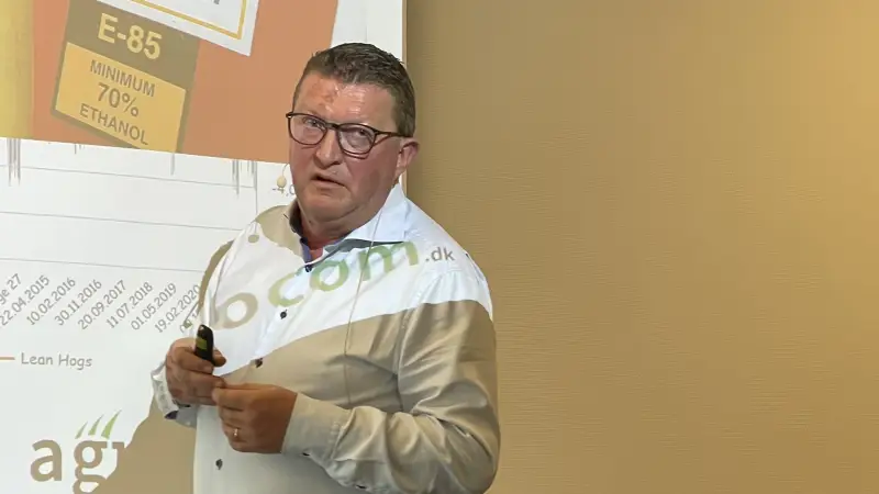 - Vladimir Putins mål med invasionen af Ukraine er at destabilisere den vestlige verden via en global hungersnød. Det sagde markedsanalytiker Palle Jakobsen, Agrocom, ved Dansk Svineavls årsmøde tidligere på måneden. Foto: Anne Wolfenberg