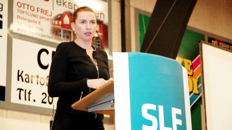 S-formand Mette Frederiksen, der her ses under SLF’s nytårskur i 2017, præsenterede i går et nyt klima- og miljøudspil.