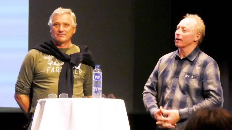 Formand for L&F’s økologisektion Hans Erik Jørgensen (th) har masser af ros til det klimaudspil, som formand Per Kølster og Økologisk Landsforening præsenterede i sidste uge. Arkivfoto