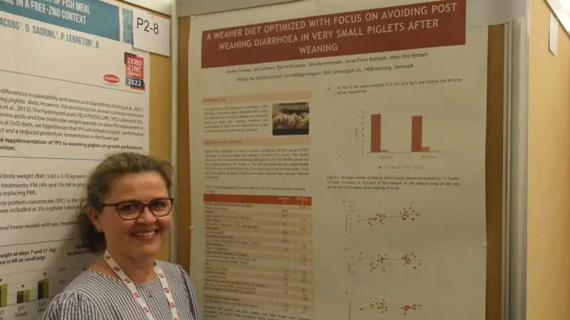 Dorthe Carlson, præsenterede Svinerådgivningens resultater ved Zero Zinc Summit tidligere på ugen, og hæfter sig ved, at de resultaterne efterfølgende er efterprøvet i tre besætninger med samme gode resultat.
Foto: Anne Wolfenberg