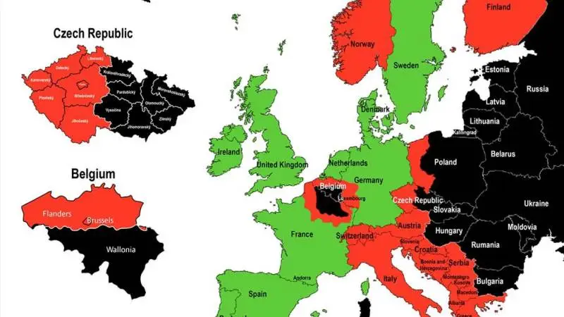 Der bliver længere og længere mellem de områder i Europa, hvor Danish Transportstandard ikke har indført restriktioner ved svinetransport. Kilde: Danish Transportstandard, Seges Svineprodution