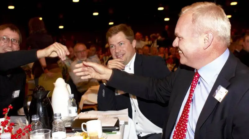 Lars Hvidtfeldt vandt viceformandsposten i 2012 i et kampvalg, hvor han besejrede Centrovice-formand, Niels Rasmussen (tv) og Agri Nord-formand Niels Vestergaard Salling (i midten).