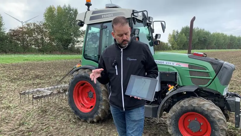 - Det at lave ruten og lave ruten korrekt er det største arbejde, fortalte salgschef i GPX Solutions, Hans Biemans, da han forklarede om IQuus. Fotos: Jesper Hallgren