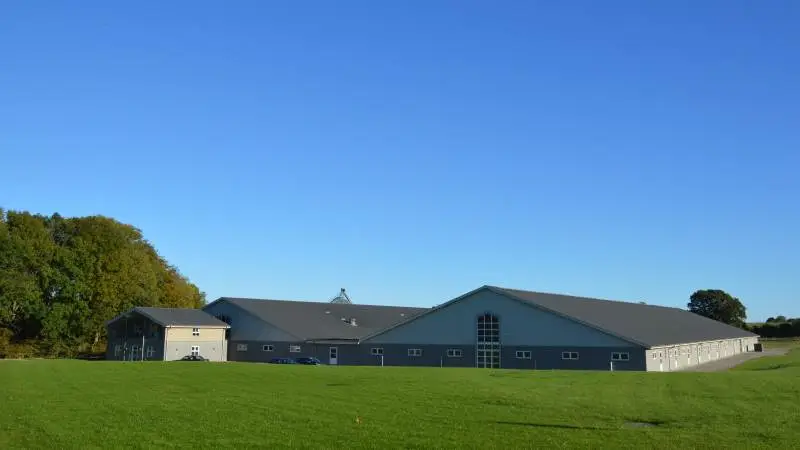 Tandergård ved Mårslet har det seneste år medvirket i et forsøg, hvor formålet var at undersøge, om der kunne påvises en emissionsreduktion fra farestalden ved anvendelse af et tilskudsfoder. Fotos: Camilla Bønløkke