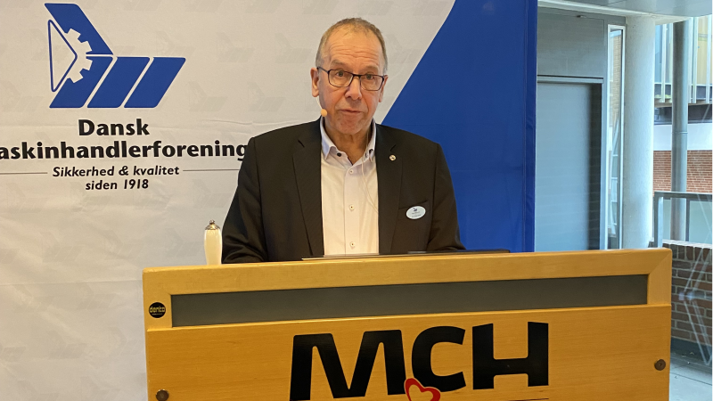 Jens-Aage Jensen, formand for Dansk Maskinhandlerforening. Foto: Per Jørgensen