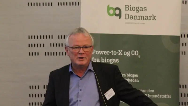 Frank Rosager, direktør i Biogas Danmark, fortalte om det aktuelle politiske landskab i biogasbranchen. Fotos: Anders Lei