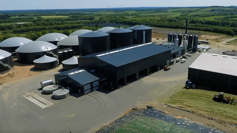 Vinkel Bioenergi ved Skive kan håndtere op til 400.000 tons biomasse om året. Arkivfoto: Lundsby Biogas