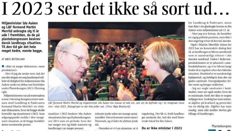 - Vi fik lagt den periode bag os, hvor vi hele tiden skulle diskutere. Vi fandt ud af, at det var en fælles opgave, forudså Martin Merrild i 2013.