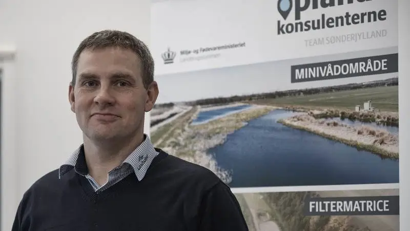 Anders Lei vil i gang med at få anlagt et minivådområde.