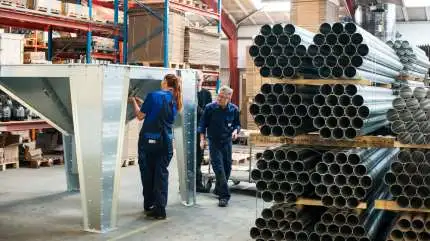 Fra produktionen hos BM Silo i Tvis i Vestjylland. Foto: BM Silo