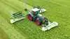 Skårlæggerkombinationen i den nye Krone EasyCut B 1250 CV Fold Collect har en arbejdsbredde på op til 12,5 meter og er udviklet til 12 meter CTF-systemer med faste kørespor. Foto: Per Jørgensen