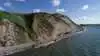 Hanklit på Mors rejser sig op til 61 meter over Limfjorden og er et af Danmarks mest markante molerlandskaber. Klinten er nu optaget på Unescos verdensarvsliste for sin enestående geologiske og naturhistoriske betydning. Foto: Morsø Kommune