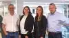 LandboGruppen Syd har fire medarbejdere. Fra venstre ses Lars Bukhave, Jette Clausen, Carina Jessen og Bent Holm. Foto: LandboGruppen Syd