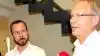 Både miljø- og fødevareminister Jakob Ellemann-Jensen (til venstre) og Martin Merrild, formand for Landbrug & Fødevarer, glæder sig over, at de danske landmænd kan se frem til mindre papirarbejde og mere vejledning. Foto: Lasse Ege Pedersen