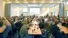 På karrieredagen næste onsdag vil Dalum-eleverne blandt andet kunne speeddate kommende arbejdsgivere, møde oplægsholdere fra en række internationale virksomheder og organisationer, blive klogere på videreuddannelsesmuligheder osv. Billedet er fra sidste års tilsvarende arrangement. Foto: Dalum Landbrugsskole