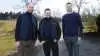 Ole Windfeld Nielsen (tv.) og Dennis Rosenberg (mf.) får selskab af Morten Kristiansen (th.) i EDC Landbrug Poul Erik Bech i Jylland. Pressefoto