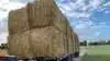 To store halmballer faldt ned fra en traktortransport mandag ved Silkeborg. Nu er traktorføren sigtet for ikke at have sikret ballerne ordentligt. Billedet her er et arkivfoto og har ikke noget med den konkrete sag at gøre. Arkivfoto: Jesper Hallgren
