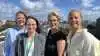 CropLife Danmark holder til i det indre København – med udsigt til alle herlighederne fra tagterrassen i Vesterbrogade. Fra venstre ses de fire medarbejdere, direktør Tanja Andersen, teknisk konsulent Emilie F. Jakobsen, teknisk seniorkonsulent Bolette Palle Neve samt kommunikationsansvarlig Camilla Løjtved. Fotos: Christian Ingemann