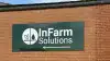 Hvor der før hang et skilt med JH Agro, er det nu InFarm Solutions med sin grønne farve. Fotos: InFarm Solutions A/S