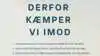 Bæredygtigt Landbrug har indrykket en helsidesannonce i flere danske dagblade under valgkampen. Her er et udsnit af den. 