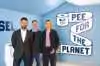 Fra venstre: Jimmy Rosengren, adm. direktør for Malmö FF, Björn Vinnerås, professor ved SLU og Caroline Reid, Senior Sustainability Director hos Oatly.