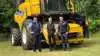 Christian Holst fra Mertz, Brian Bo Jensen fra S.D. Kjærsgaard og Jesper Jensen fra Nyboes Auto står bag den nye aftale, der gør Nyboes Auto til lokal servicepartner for New Holland-maskiner på Bornholm.