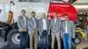 Fra venstre: Lars Andreasen (adm. direktør, Pöttinger Scandinavia), Janne Kankare (After Sales and Sales Promotion), Jimmy Granlund, Janne Ylönen (Territory Sales Finland), Christoph Stüblreiter (Area Sales Manager Pöttinger). Foto: Pöttinger