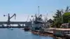 Rusland har eksporteret millioner af tons korn fra havnen i Tuapse, der ligger i den sydlige Krasnodar-provins. Men krigen mod Ukraine har nu gjort det meget vanskeligt at benytte havnen. Arkivfotoet her er fra 2013, længe før krigen. Foto: Wipemedia Commons