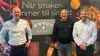 Fra venstre til højre: Kristian Ramstad, direktør i Dava Foods Sweden AB, Paolo Labardi, direktør i Kryddhuset, og Simon Rud, Commercial Director. Foto: Dava Foods