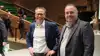 Formand og direktør for L&F Gris, H. C. Gæmelke og Christian Fink Hansen, lover at de er klar til at »bide sig fast i bordkante« i en kommende grisefirepart, og at de vil være «pisseirriterend«. Foto: Anne Wolfenberg