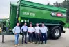 Fra højre: Michael Christensen (Hawe Product Manager, DK/SE/NO), Hasse Ripa (adm. direktør, Swedish Agro Machinery), Lutz Mahnig (Sales Manager, Hawe-Wester), Rasmus Thing (salgsdirektør, Danish Agro Machinery) og Fredrik Petterson (produktteamchef, Swedish Ag).