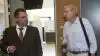 Under Centrovices generalforsamling 25. juni havde Centrovice-formand Torben Povlsen (tv) inviteret L&F-formand Martin Merrild. Sidstnævnte har tidligere været skeptisk over for ny retssag på vandplansområdet, da chancerne for at vinde ifølge L&F's advokat Håkun Djurhuus ikke er gode. Foto: Erik Hansen