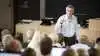 Rektor på Aarhus Universitet Brian Bech Nielsen foreslår sammen med universitets bestyrelsesformand, den tidligere kommissær Connie Hedegaard, at der oprettes et nationalt center til bæredygtigt landbrug. Foto: Roar Lava Paaske