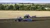 T7 270´eren i aktion i marken, som den vil kunne ses ved de kommende markdemoer. Foto: New Holland