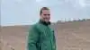Andreas Johnsen fra Kristiansminde på Djursland har i år fået en robot til at så sine økologiske hestebønner. Foto: Djursland Landboforening.