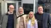 De fire unge ambassadører for landbruget, som kan følges på Instagram-profilen @derforlandmand, er (fra venstre) Andreas Krogh, Emilie Qvist Kjærgaard, Stella Lund og Jacob Boisen. Foto: Økologisk Landsforening