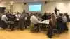 LandboNord havde inviteret til møde om griseproducenternes fremtid, og de 85 deltagere blev opdateret på den aktuelle situation vedrørende afsætning af grise. Foto: LandboNord