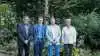 Fra venstre: Palle Høj, direktør, chef for Regnskab hos Sagro. Ulrik Sand Poulsen, faglig ansvarlig. Lasse Frost, chef for Regnskab i Holstebro og Herning. Helle Juul Zederkof, chef for Regnskab Billund og Esbjerg.