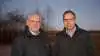 Det nye andelsselskab vil få navnet AKD (Andels-Kartoffelmelsfabrikken Danmark). Her ses bestyrelsesformand i AKS, Peter C. Petersen (tv.) og bestyrelsesformand i AKM, Martin Arvad.
