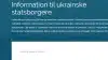 Udlændingestyrelsen og Siri har på grund af den særlige situation i Ukraine lavet en informationsside målrettet ukrainske statsborgere. Her ses et udsnit af siden, der kan findes på www.nyidanmark.dk.