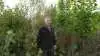 Jaques Spindler i sin nyetablerede skov ved Brande.